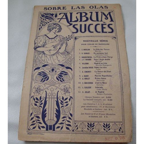 Sobre Las Olas - N°6 Album Succes -Pour Violon Ou Mandoline