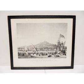 Gravure Aquatinte Debut Xixème Siecle D'apres Ambroise Louis Garneray Marseille