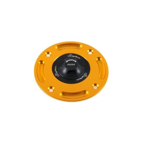 Bouchon De Réservoir Lightech Noir/Or 1/4 Tour Aprilia