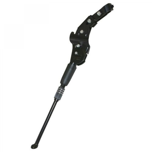 Bequille Velo Laterale Arriere P2r 24-28" Reglable Fixation Base-Hauban Alu Noir (Compatible Disque De Frein Ar)