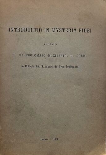 Introductio In Mysteria Fidei