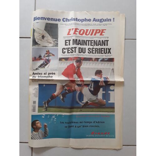 Journal L'Equipe 15796 - 17 Février 1997 Auguin