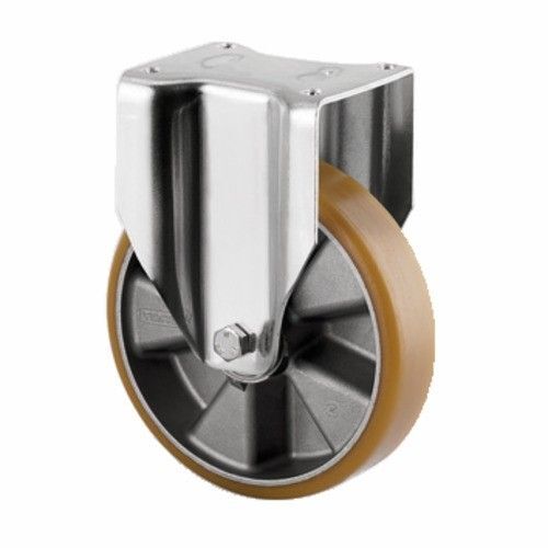 Roulette fixe - sur platine - pour charges lourdes - diamètre 200 mm - type 4688 TENTE