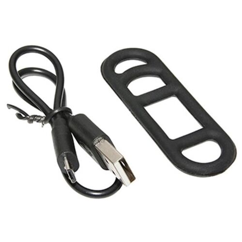 Eclairage Velo Usb Av Newton Light22af Cob Leds 130 Lumens Argent-Noir (Vendu A L'unite) - Eclairage Additionnel Non Homologue-