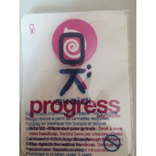 Badge Okaidi "Progress