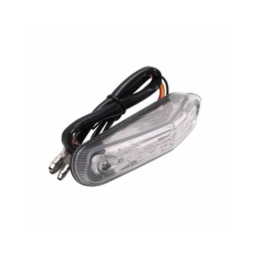 Feu Ar 50 A Boite-Moto Replay A Leds Triangle Transparent Avec Eclairge De Plaque (9 Leds) -Homologue Ce-