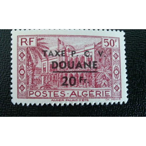 Timbre France Algerie ( Yt T27 ) 1944 Timbre Taxe