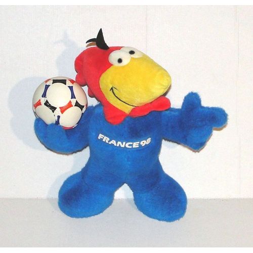 Peluche Footix France 98 Mascotte Football Vintage Isl 1995