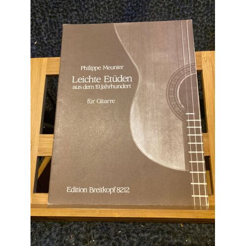 Philippe Meunier Études Faciles Du 19e Siècle Pour Guitare Partition Breitkopf