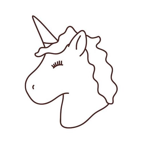 Tampon En Bois Licorne - Graine Créative