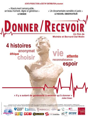 Affiche De Cinéma " Donner Recevoir" Format 40 X 60