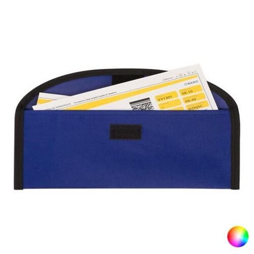 Porte-Document de Voyage - EUROWEB - Orange - Velcro - Boucle de Ceinture - Polyester 600D