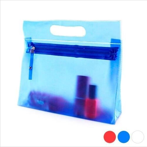 Trousse De Voyage Translucide Avec Fermeture Éclair - Trousse Couleur - Blanc Multicolore