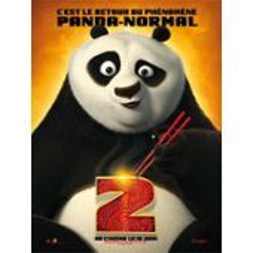 Kung Fu Panda 2 Two : The Kaboom Of Doom - Jennifer Yuh Nelson - Jack Black - Pré Affiche De Cinéma Pliée 175x120 Cm