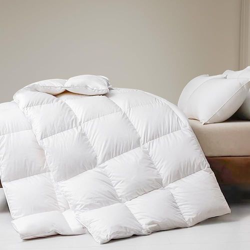 Buen-Couette 135x200 Cm Légère Été Printemps,Couette En Plumes D'oie Et Duvet,Doux Et Respirant 100% Coton Chaud 180 Gsm,Certifiée Oeko-Tex Et Rds,Pour Lit 1 Personne