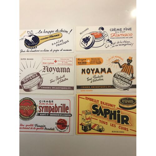 Lot De 11 Buvards Cirage