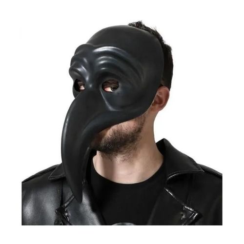 Masque Docteur De La Peste - Atosa - Accessoire Déguisement Adulte - Noir