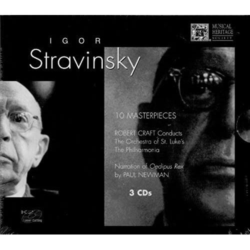Stravinsky: 10 Masterpieces: Symphony In 3 Mvts; Fanfare For A New Theatre; Fanfare For 3 Trpts; Oedipus Rex; Apollo Pas De Deux; Requiem Canticles; Symphony Of Psalms; Rite Of Spring; Petruska; Solov