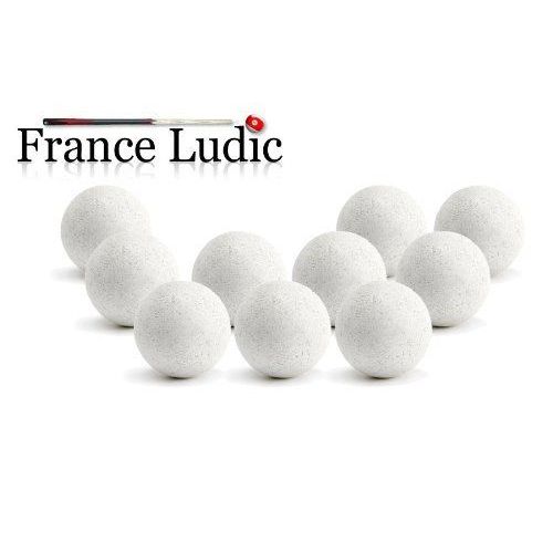 11 Balles Baby Foot Liège Blanches - Bonzini