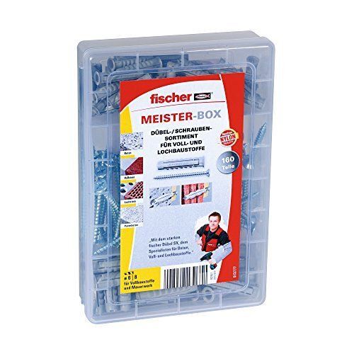 Fischer 513777 Meister-Box avec SX-Dübel et Schrauben 160 Teile