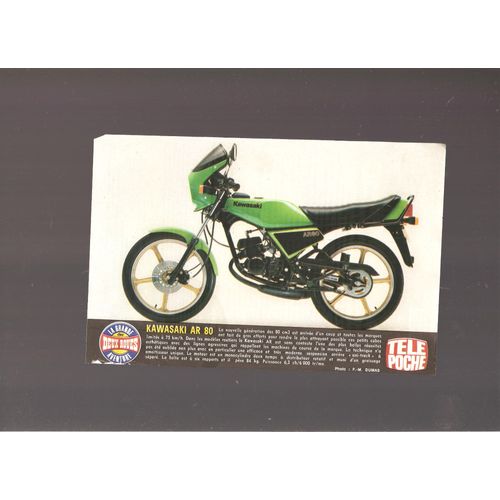 La Grande Aventure Des 2 Roues Fiche Télé Poche Kawasaki Ar 80