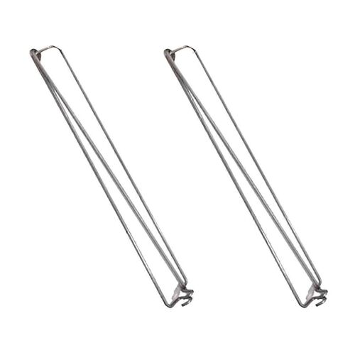 Fourchette de barbecue à ailes de poulet 2pcs, rails d'ailes de 11,8 pouces pour griller le poulet, rails d'ailes en acier inoxydable grillades