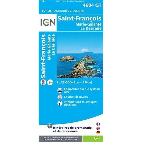 Guadeloupe St-Francois, Marie-Galante, La Désirade 1 : 25 000