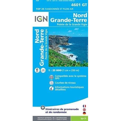 Nord Grande-Terre - Pointe De La Grande Vigie 1 : 25 000
