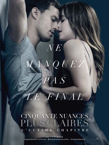 Cinquante Nuances Plus Claires - Affiche Originale De Cinéma - Format 40x60 Cm - Un Film De James Foley Avec Dakota Johnson, Jamie Dornan, Eric Johnson, Rita Ora / 50 - Année 2018