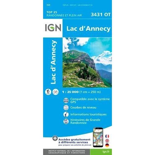 Lac D'annecy 1:25 000