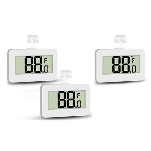 Mini Thermomètre De Réfrigérateur De Réfrigérateur, Thermomètre De Congélateur Numérique Thermomètre De Pièce Étanche Avec H 