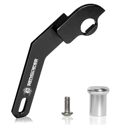 1set Télécommande À Une Main En Métal Cnc Pour Voiture Rc Ledi Rc6gs Rc4gs Mise À Niveau De La Télécommande Noir