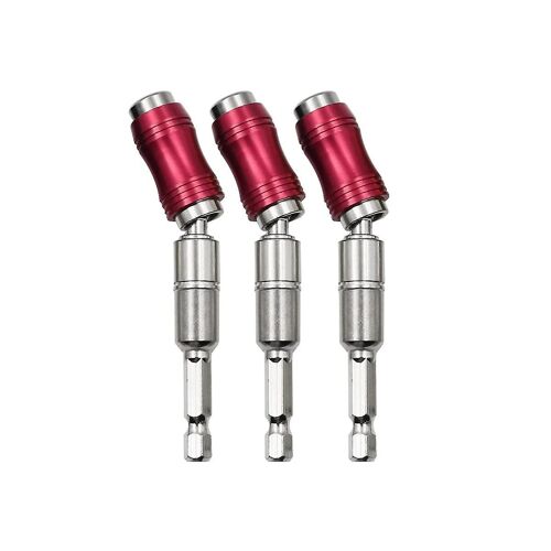 3Pcs Porte-mèche de perceuse à pivot magnétique, porte-embout pivotant magnétique, Scr flexible à dégagement rapide