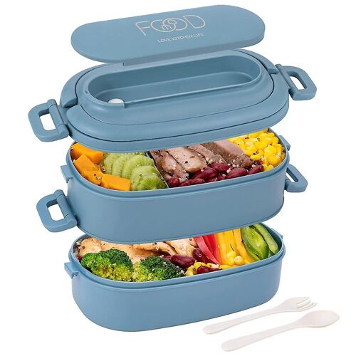 Boîte à lunch, boîte Bento étanche Adultes, ensemble de couverts boîtes Bento, pour enfants hommes femmes adultes travaillant Scho