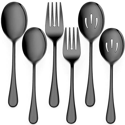 Servir Buffet En Acier Inoxydable Traiteur Fête De Service Cuillères Fourchettes Set Cuillères De Service Et Fourchettes Ensemble