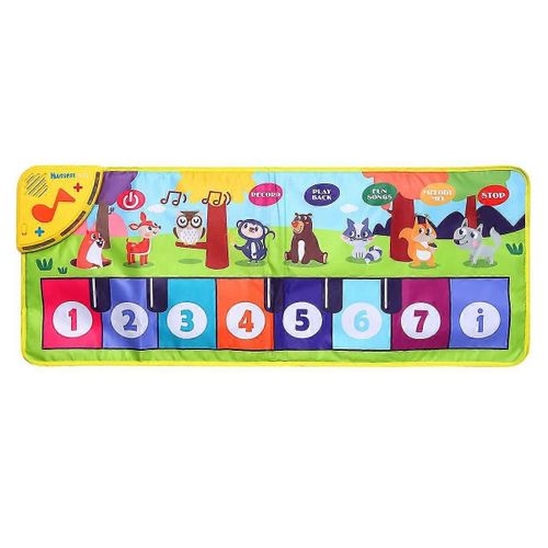 Musique Jeu Tapis Musical pour Enfants Sol Clavier Tapis De Danse Avec 8 Sons D'animaux Bébé Tapis Étude Jouets Éducatifs