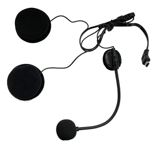 Casque de moto Bluetooth Casque Microphone Haut-parleur Accessoires de casque pour demi-casque