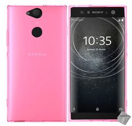 Housse etui coque pochette silicone gel fine pour Sony Xperia XA2 + verre trempe - ROSE