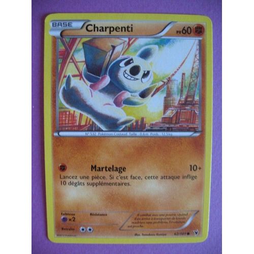 Carte Pokemon - Charpenti - 62/101 - Nobles Victoires - 2012 - C