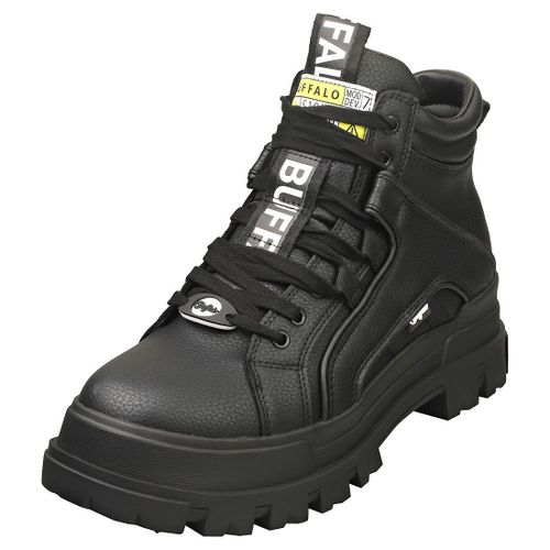 Buffalo Aspha Nc Mid Vegan Bottes Bottines Noir