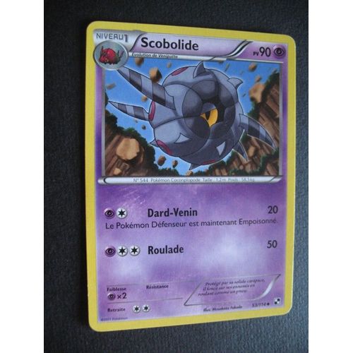 Carte Pokemon - Scobolide - 53/114 - Noir Et Blanc - 2011 - C