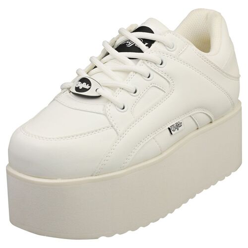 Buffalo 1330s6 Vegan Bottes Platesforme Blanc