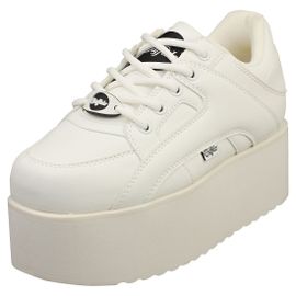 Buffalo 1330s6 Vegan Bottes Platesforme Blanc