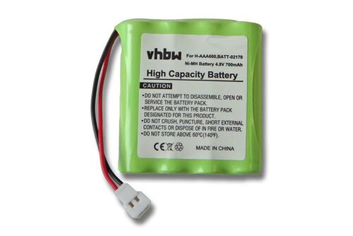 vhbw Batterie compatible avec Philips SBC-EB4880, SBC 486/91, SBC-EB4880 E2005 moniteur bébé, babyphone (700mAh, 4,8V, NiMH)