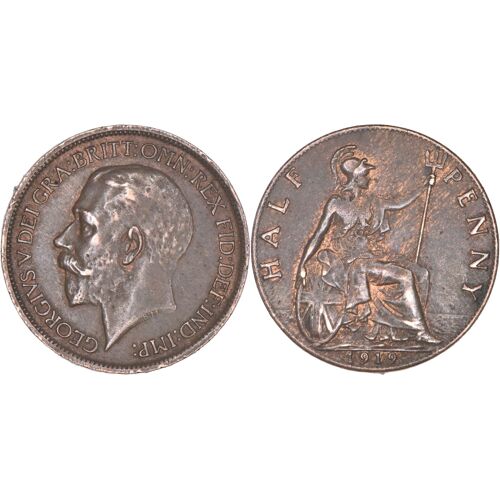 Grande-Bretagne - 1919 - Half Penny - George V - 06-073