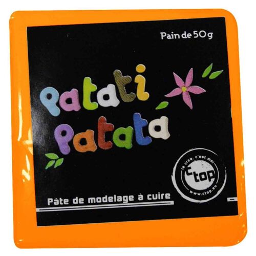 Pâte Polymère À Modeler Patati Patata Orange Fluo 50 G