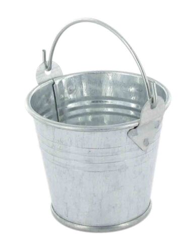 Seau En Métal Couleur Zinc Ø 6,5 Cm X H 6,2 Cm