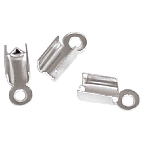 Embout À Plier 13 Mm Argenté 30 Pièces