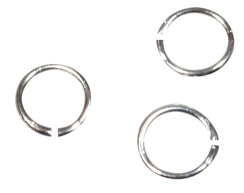 Anneaux Brisés Ronds 5 Mm Argenté 100 Pièces