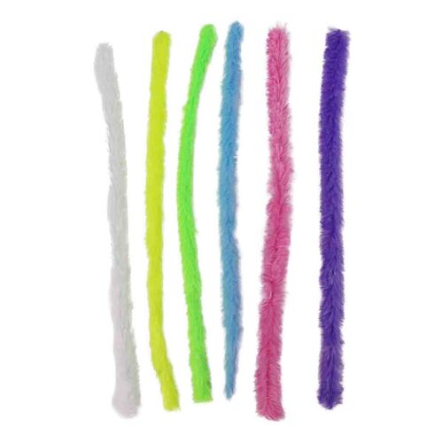 Chenilles Xl 2 Cm Couleurs Pastel Assortiment 6 Pièces
